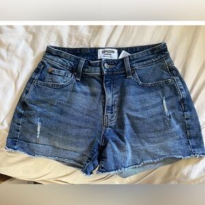 Levi’s dark washed shorts little too no rips at all